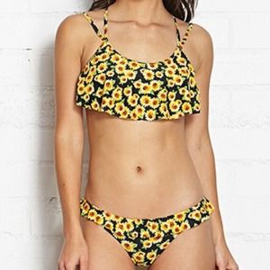 👍FOUND👍Forever 21 Sunflower Bikini