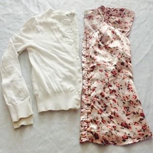 Silky Floral Blouse - Size XS - Romy