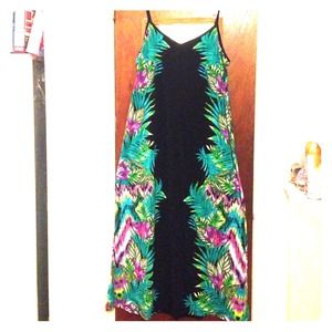Jungle print light weight maxi