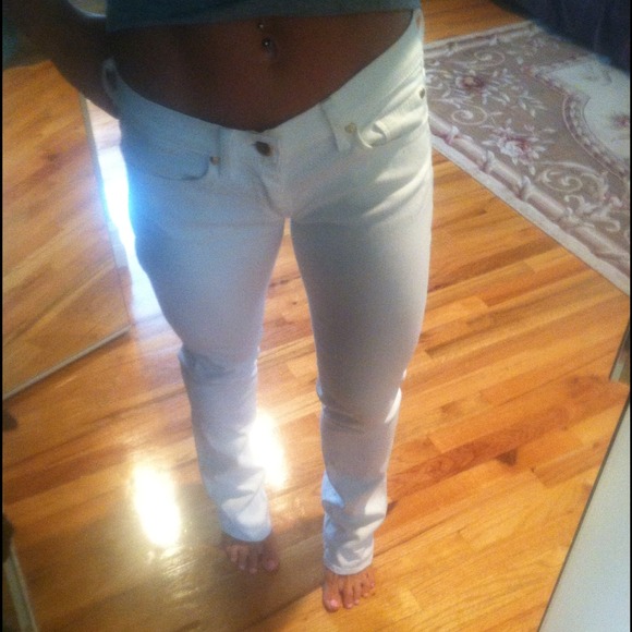 7 for all mankind white jeans