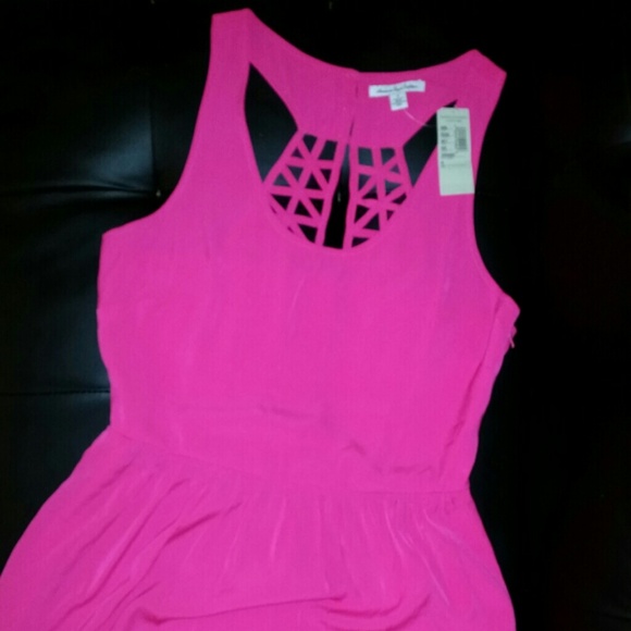 NEW American eagle hot pink dress
