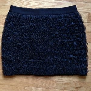 J.Crew black mini skirt