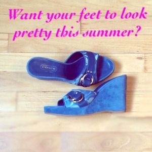 💥REDUCED💥Genuine Coach Wedge Sandals