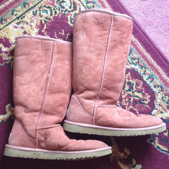 Terra-cotta colored tall Uggs!