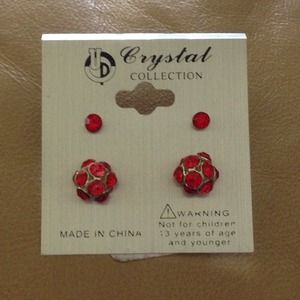 Stud earings.