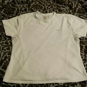 White Under Armor top