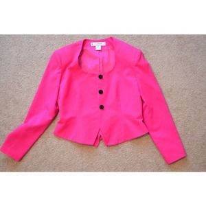VINTAGE Ann Taylor Hot Pink Blazer!