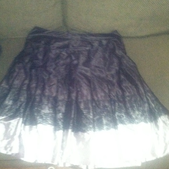 Black and silver skirt
