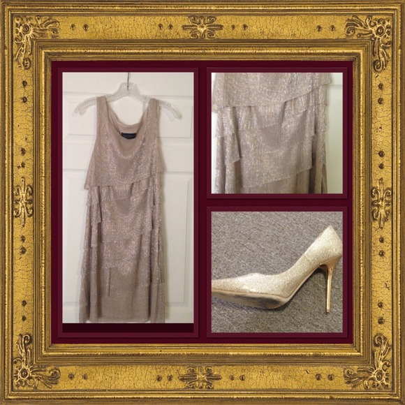 Shimmery gold dress!!