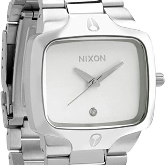 Nixon silver "player" watch - Picture 1 of 3
