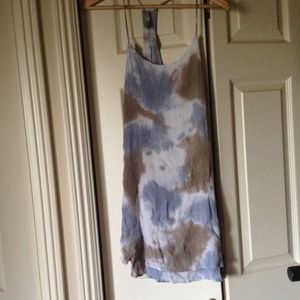 ❌TRADED❌ Mahina Blue and Gray Short Summer Dress