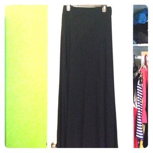 Black Wet Seal Maxi Skirt