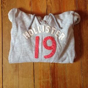 Gray hollister hoodie