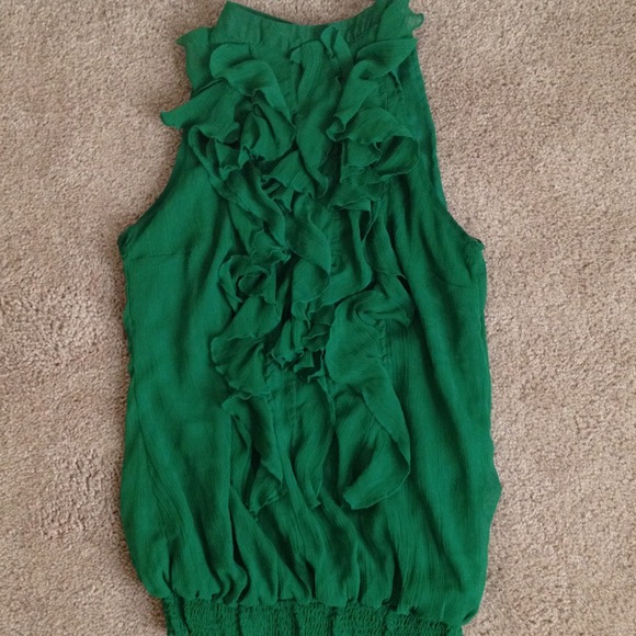 Green office shirt