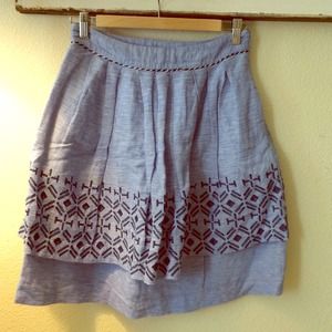 Aztec print 2-Layer skirt