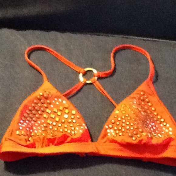 BKE Coral studded bikini med top small bottom new - Picture 2 of 4