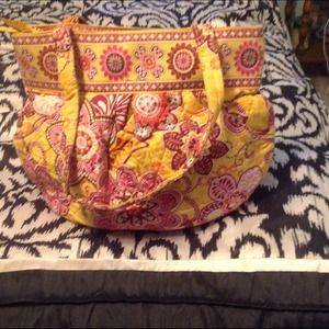 Vera Bradley Morgan handbag in Bali Gold