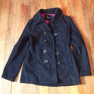 Black peacoat