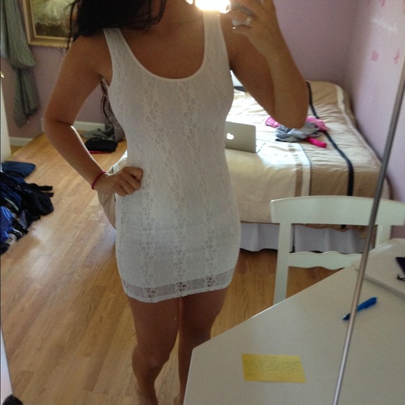White lace dress