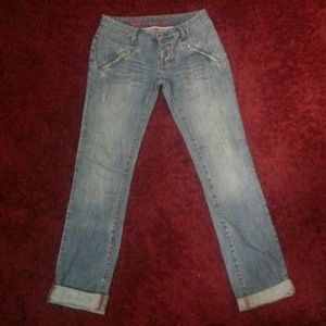 Adolfo Dominguez Light Distressed Jeans