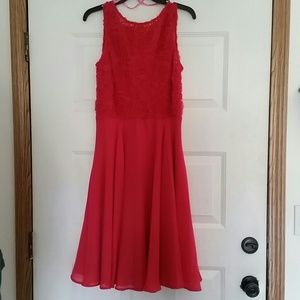 Semi formal tea length dress