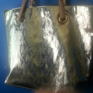 REDUCED PRICE Metallic Michael Kors tote