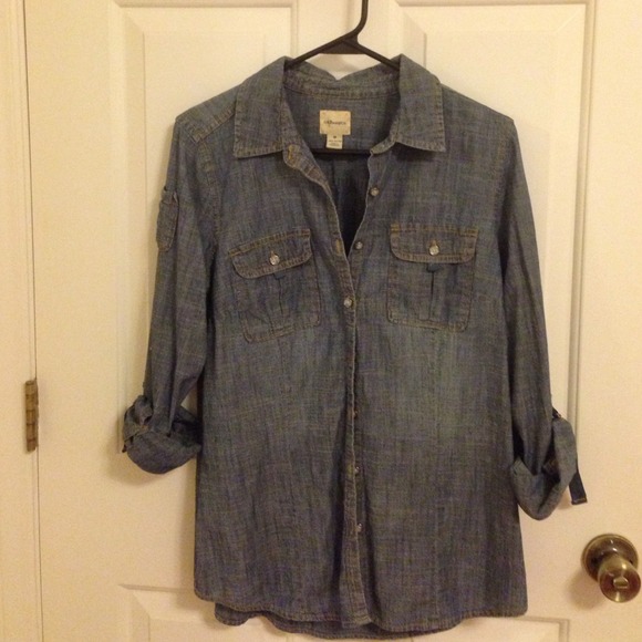 Denim shirt blouse