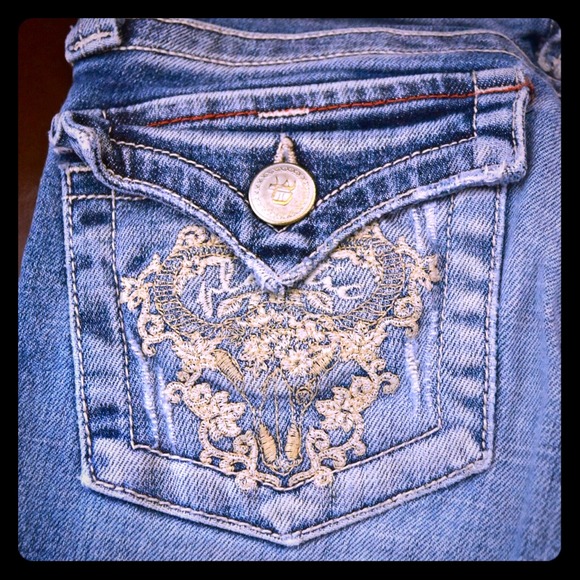 Plastic by Gly boot cut jeans