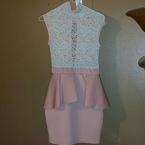 Pink/Turquoise Spring Dress