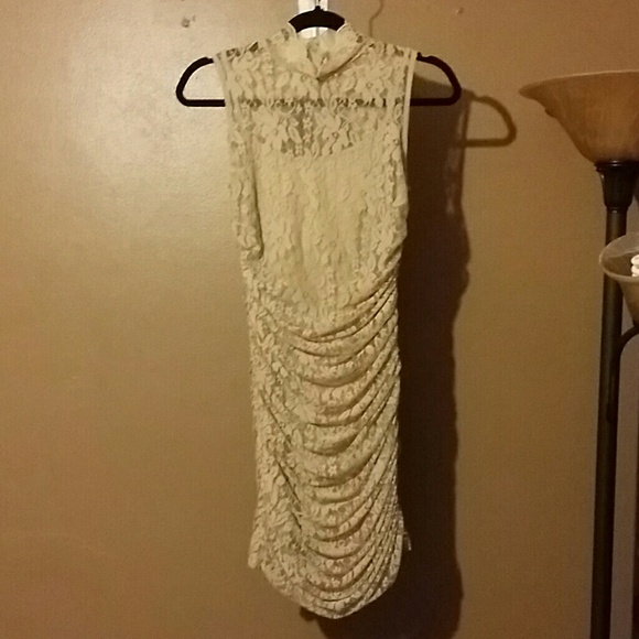 Beige Evening Dress
