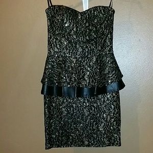 Black/ Gold Evening Dress
