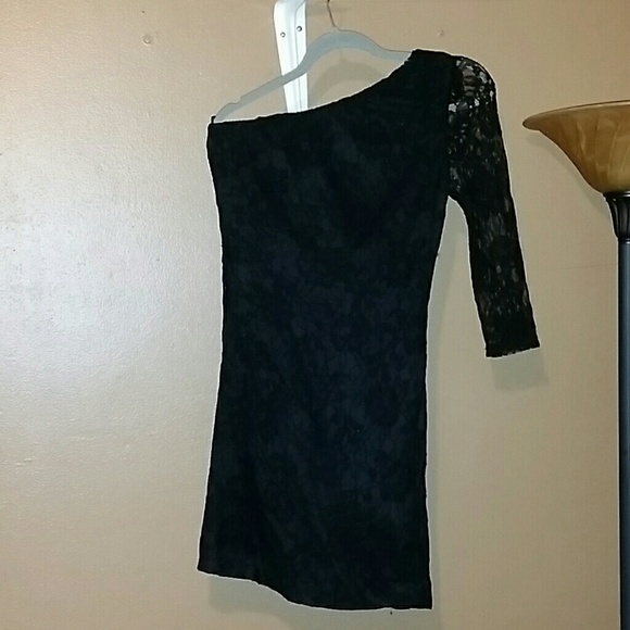 Black One Sleeve Dress