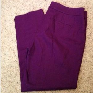 🌸 LOFT Straight Leg Purple Ankle Pants