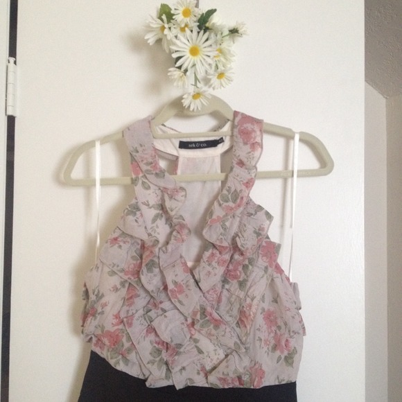 Floral Mixed Media Dress
