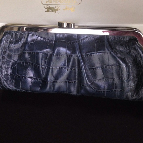 Anne Taylor blue/grey clutch- no longer available