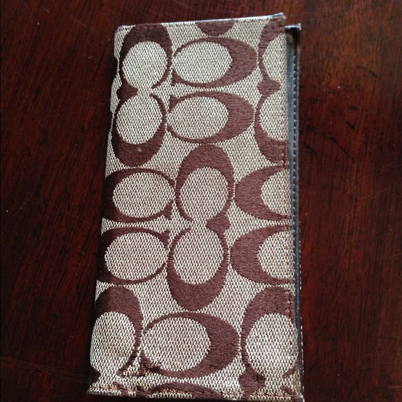 Coach Checkbook Cover