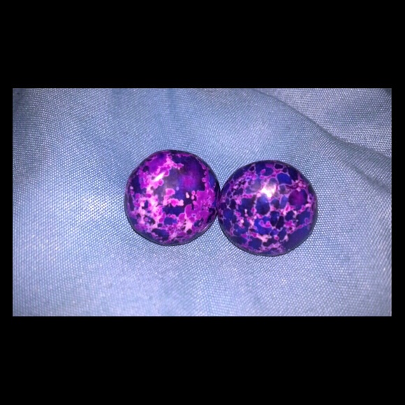 Agate Stone Earrings #1 (Post)