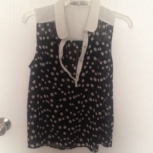 Polka dot blouse