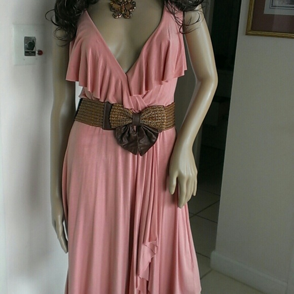 "REDUCED"   Sexy Pink/Coral Dress - Picture 2 of 4