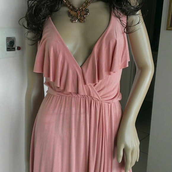 "REDUCED"   Sexy Pink/Coral Dress - Picture 3 of 4