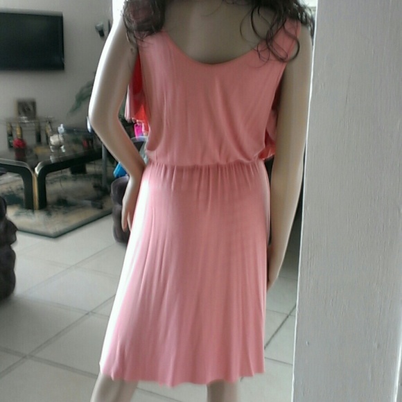 "REDUCED"   Sexy Pink/Coral Dress - Picture 4 of 4