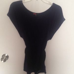 Plum cap sleeved off the shoulder