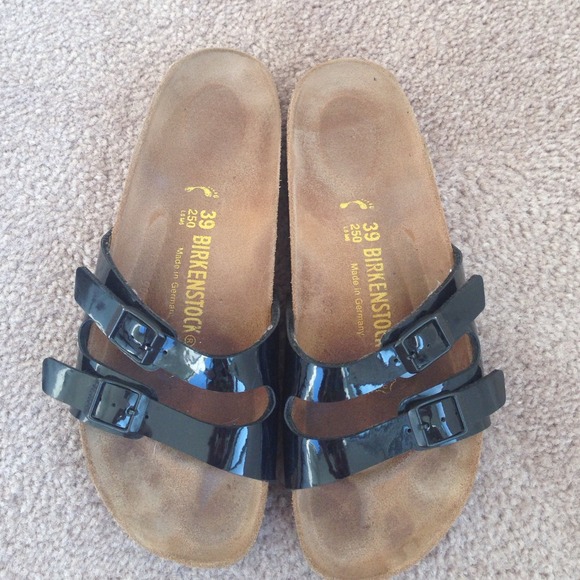 Birkenstock patent sandals