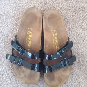 Birkenstock patent sandals