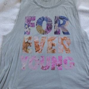 a floral muscle tee