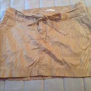 Express tan and gold camo skirt