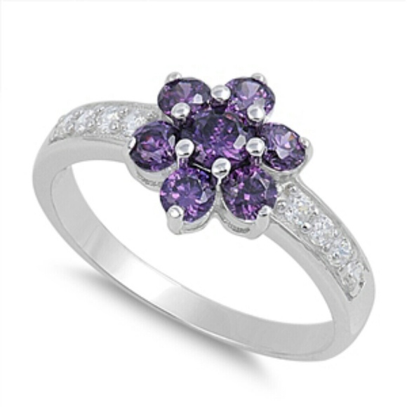 Flower CZ Ring