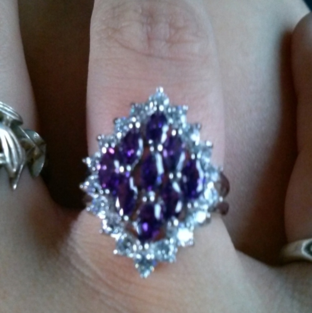 Sterling Silver CZ Ring.