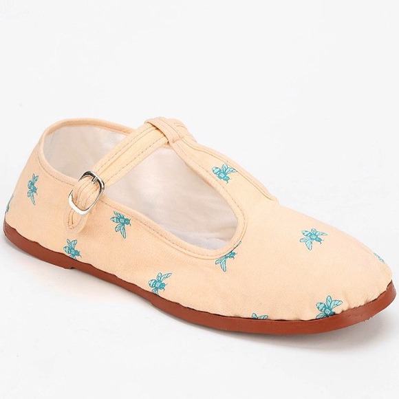 Urban Outfitters Shoes Tstrap Printed Mary Janes Poshmark