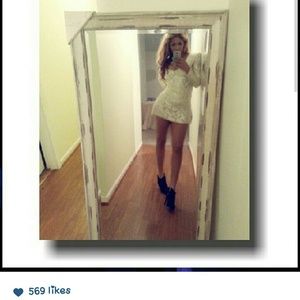 Ursula of Switzerland Dress gold silver off white